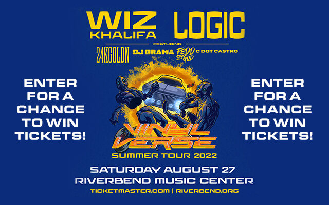 Wiz Khalifa & Logic Saturday, August 27th at Riverbend Music Center