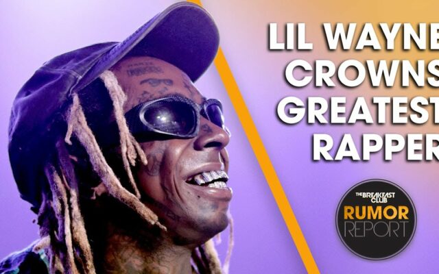 Lil Wayne Crowns The Greatest Rapper Of All Time +More
