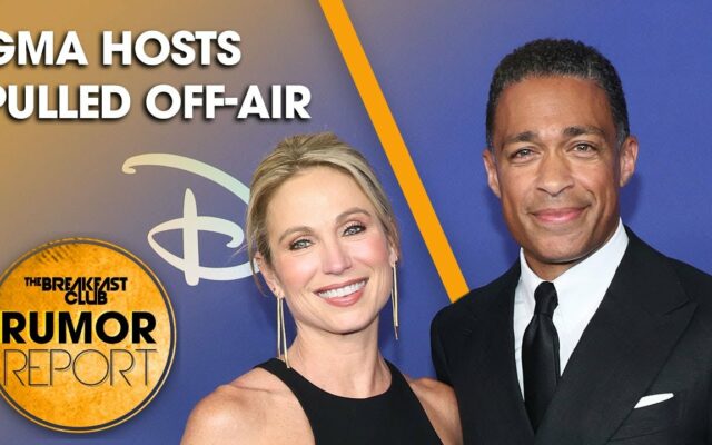GMA Hosts T.J. Holmes & Amy Robach Pulled Off-Air After Alleged Affair